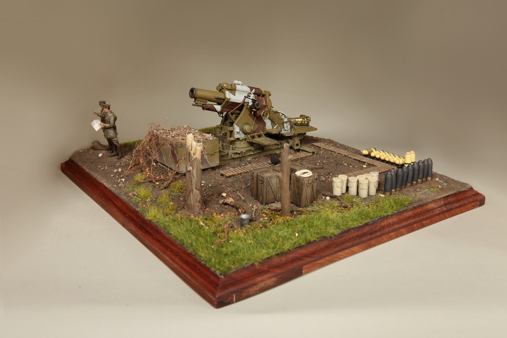Dioramas and Vignettes: British 9.2 inch mortar at firing position, photo #9