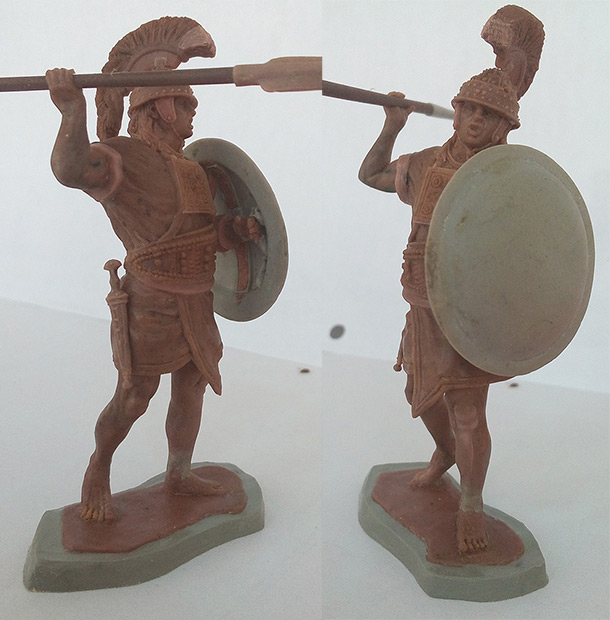 Sculpture: Roman-etruscan warrior, 600 B.C.