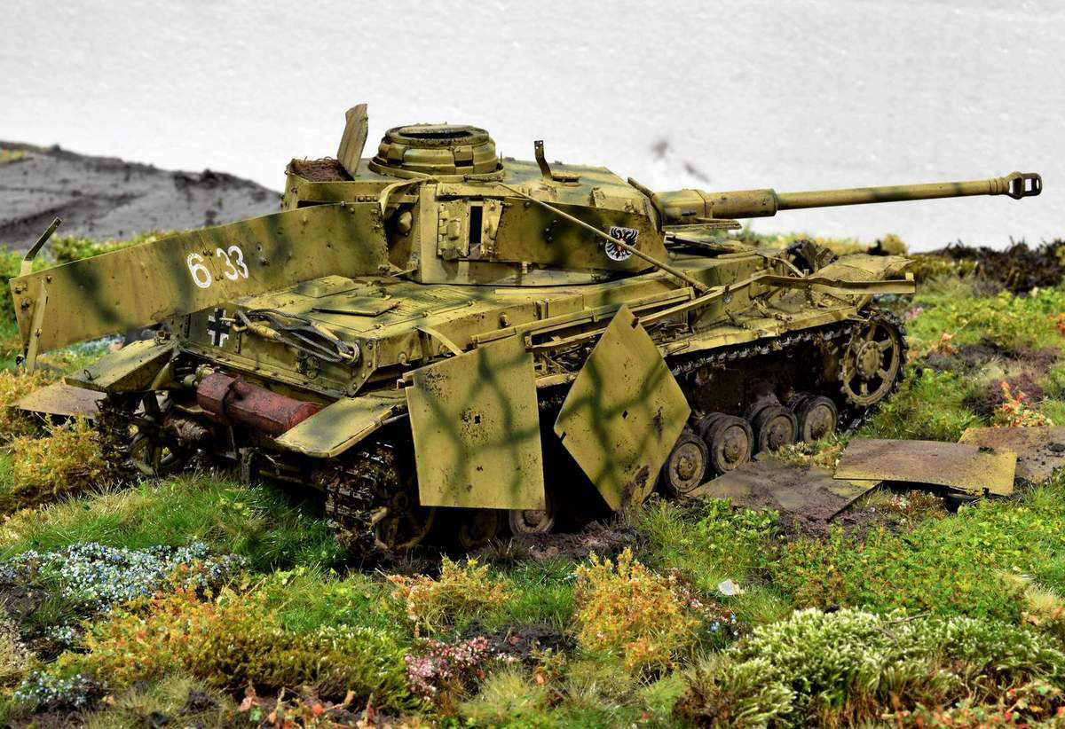 Диорамы и виньетки: Pz.Kpfw. IV Ausf. G, или пламенный привет от «Зверобоя», фото #13
