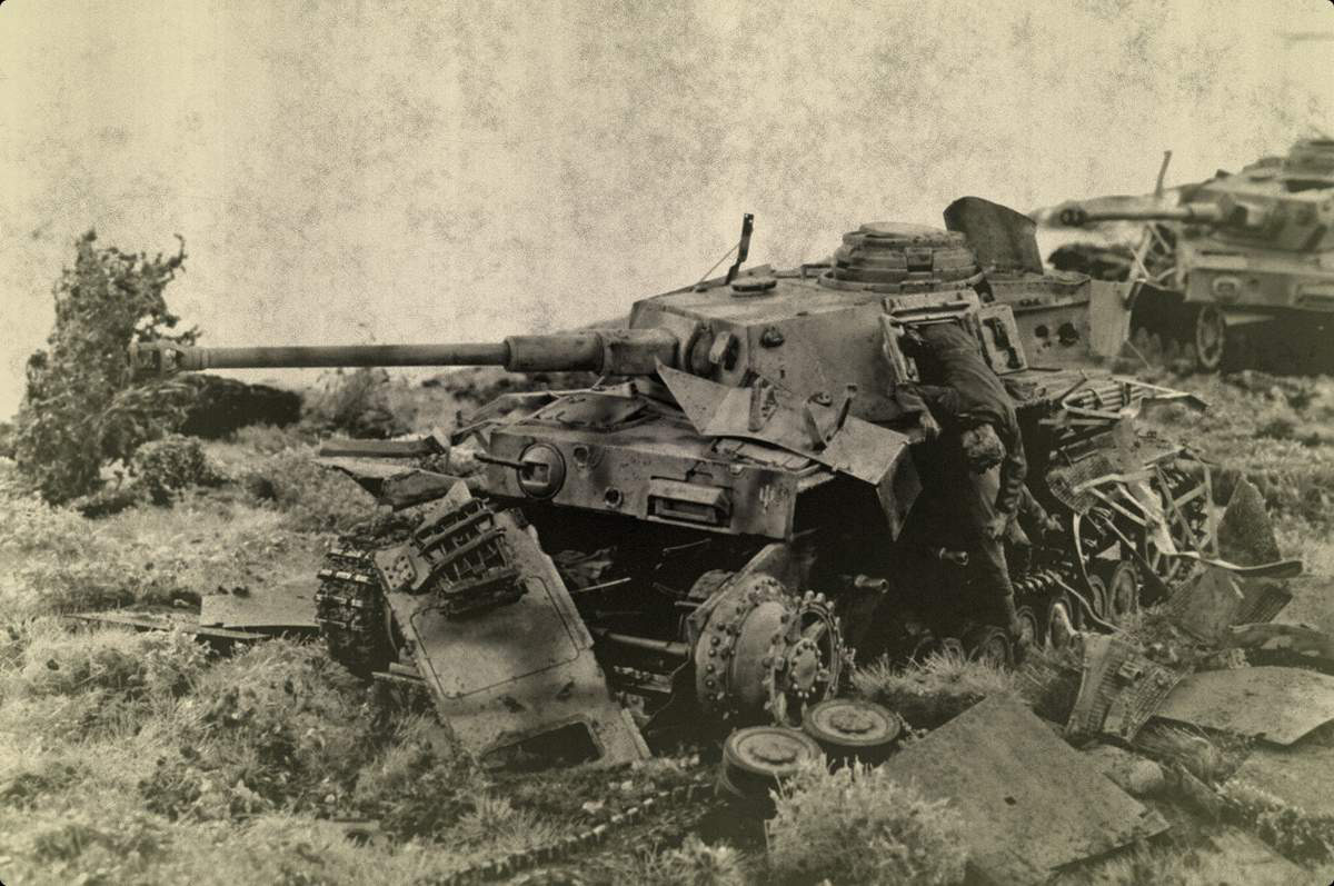 Диорамы и виньетки: Pz.Kpfw. IV Ausf. G, или пламенный привет от «Зверобоя», фото #18