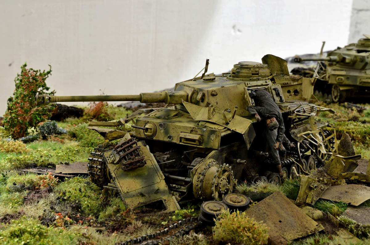 Диорамы и виньетки: Pz.Kpfw. IV Ausf. G, или пламенный привет от «Зверобоя», фото #2