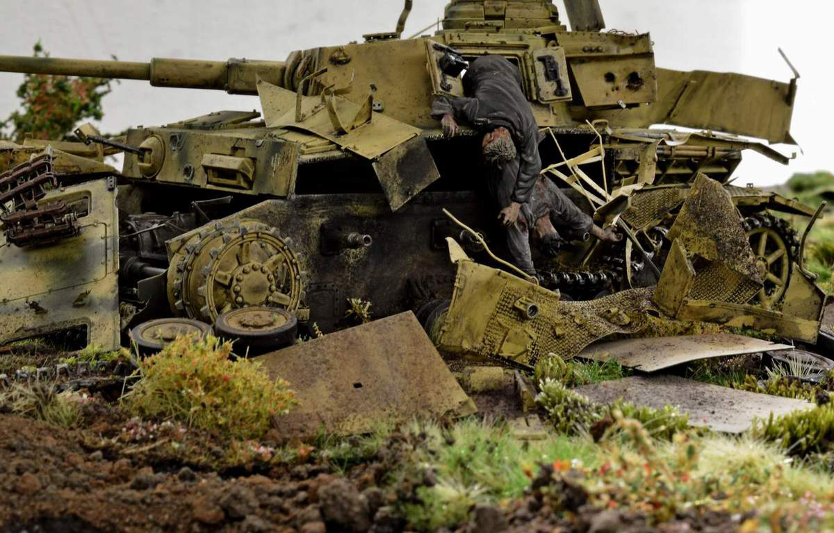 Dioramas and Vignettes: Pz.Kpfw. IV Ausf. G. Kind regards from Zveroboy, photo #3