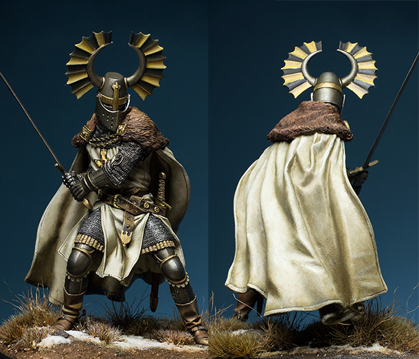 Figures: Teutonic knight, XIV cent.