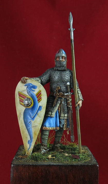 Фигурки: Норманнский рыцарь Гуго де Гранмесниль. Хастингс, 14.10.1066, фото #1
