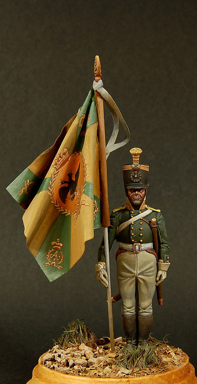 Фигурки: Подпрапорщик Пермского мушкетерского полка, 1806 г., фото #2
