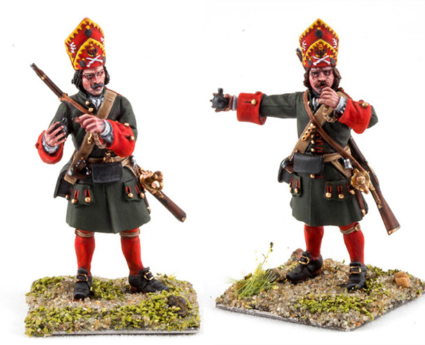 Figures: Grenadiers, infantry regiments of Peter the Great