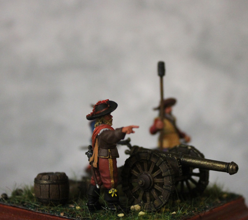 Диорамы и виньетки: Артиллеристы с пушкой, XVII век, фото #1