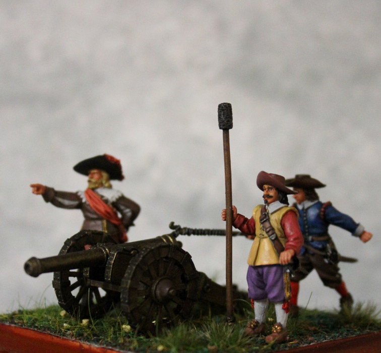 Диорамы и виньетки: Артиллеристы с пушкой, XVII век, фото #2