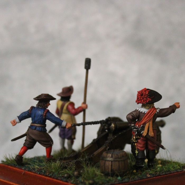 Диорамы и виньетки: Артиллеристы с пушкой, XVII век, фото #3