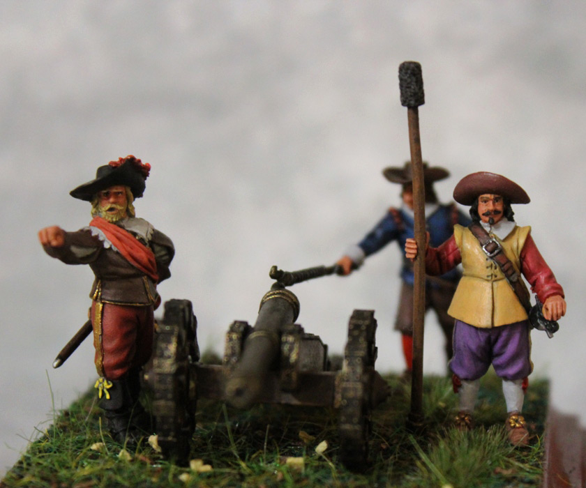 Диорамы и виньетки: Артиллеристы с пушкой, XVII век, фото #6
