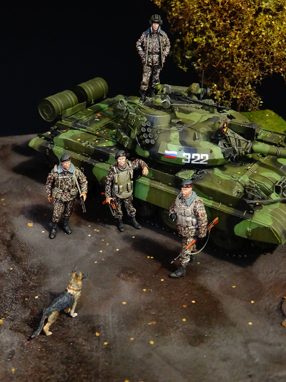 Dioramas and Vignettes: T-55AM, Russian Marines, photo #1