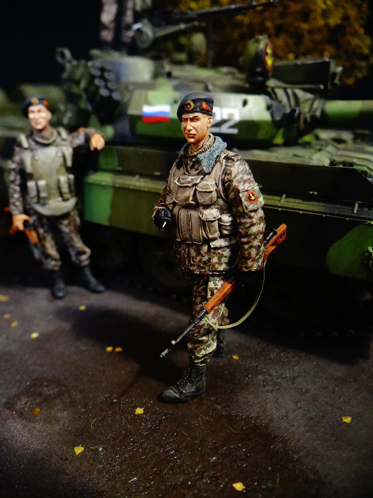Dioramas and Vignettes: T-55AM, Russian Marines, photo #12