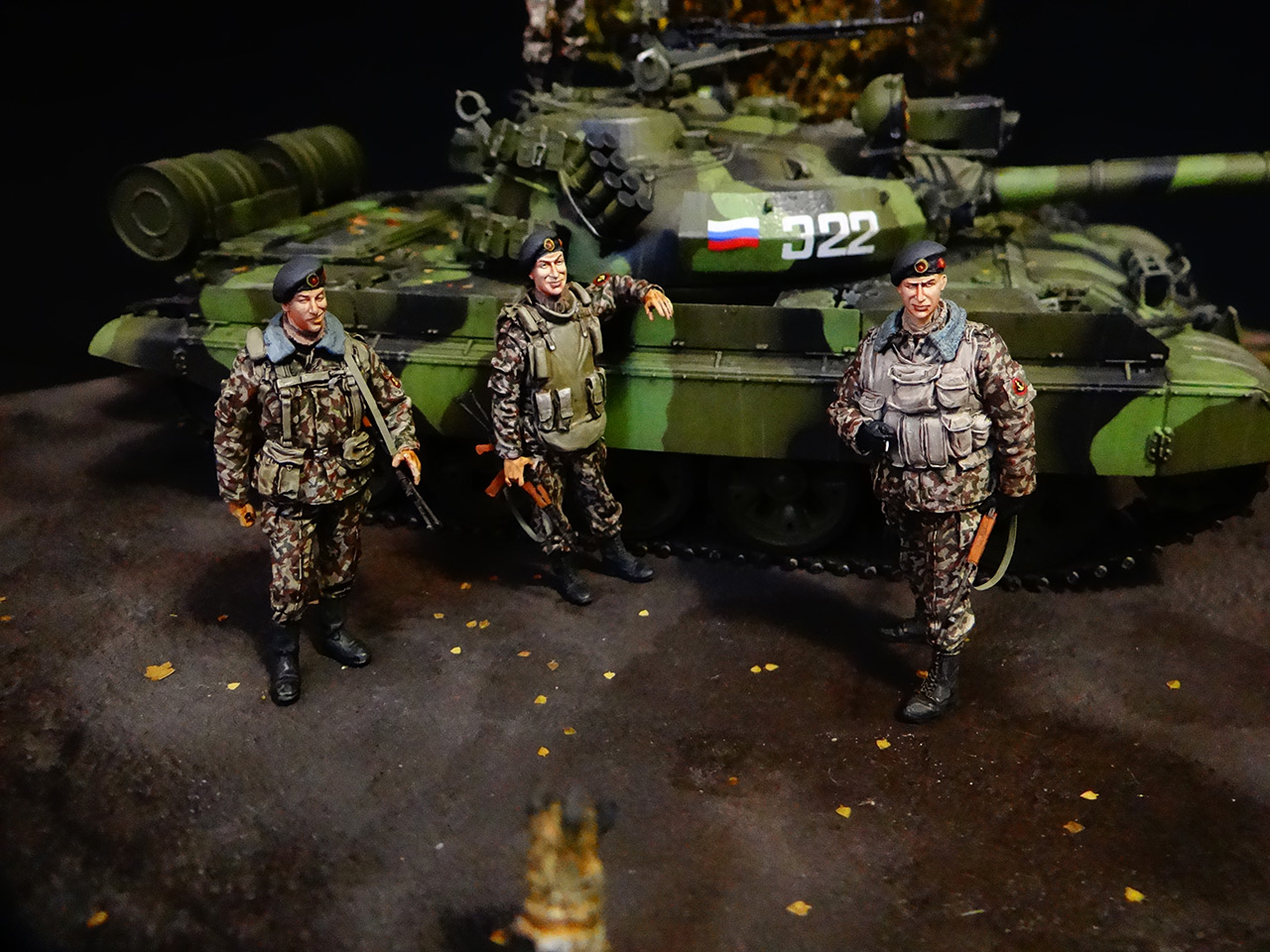 Dioramas and Vignettes: T-55AM, Russian Marines, photo #2