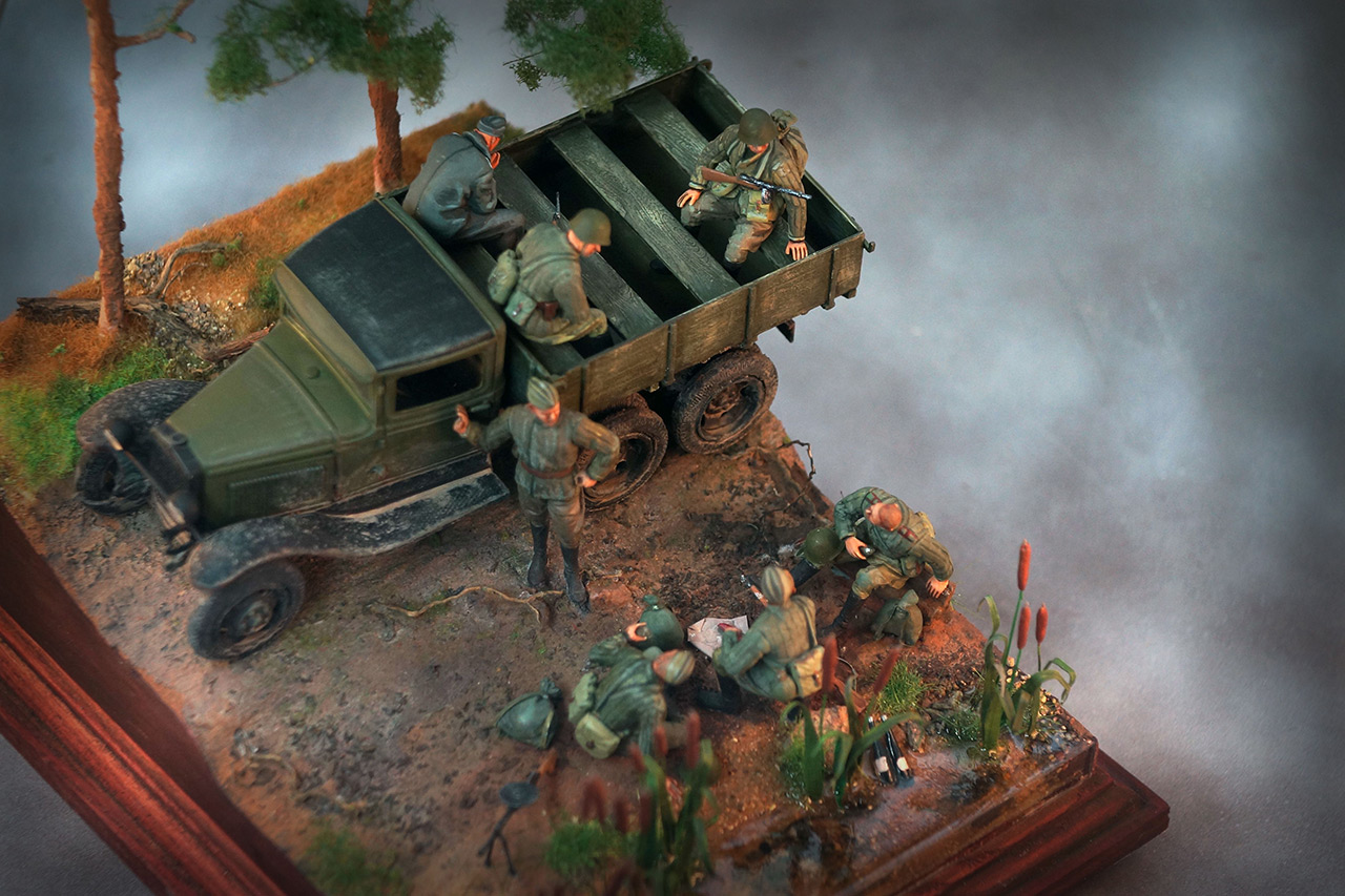 Dioramas and Vignettes: Morning in pine forest, photo #13