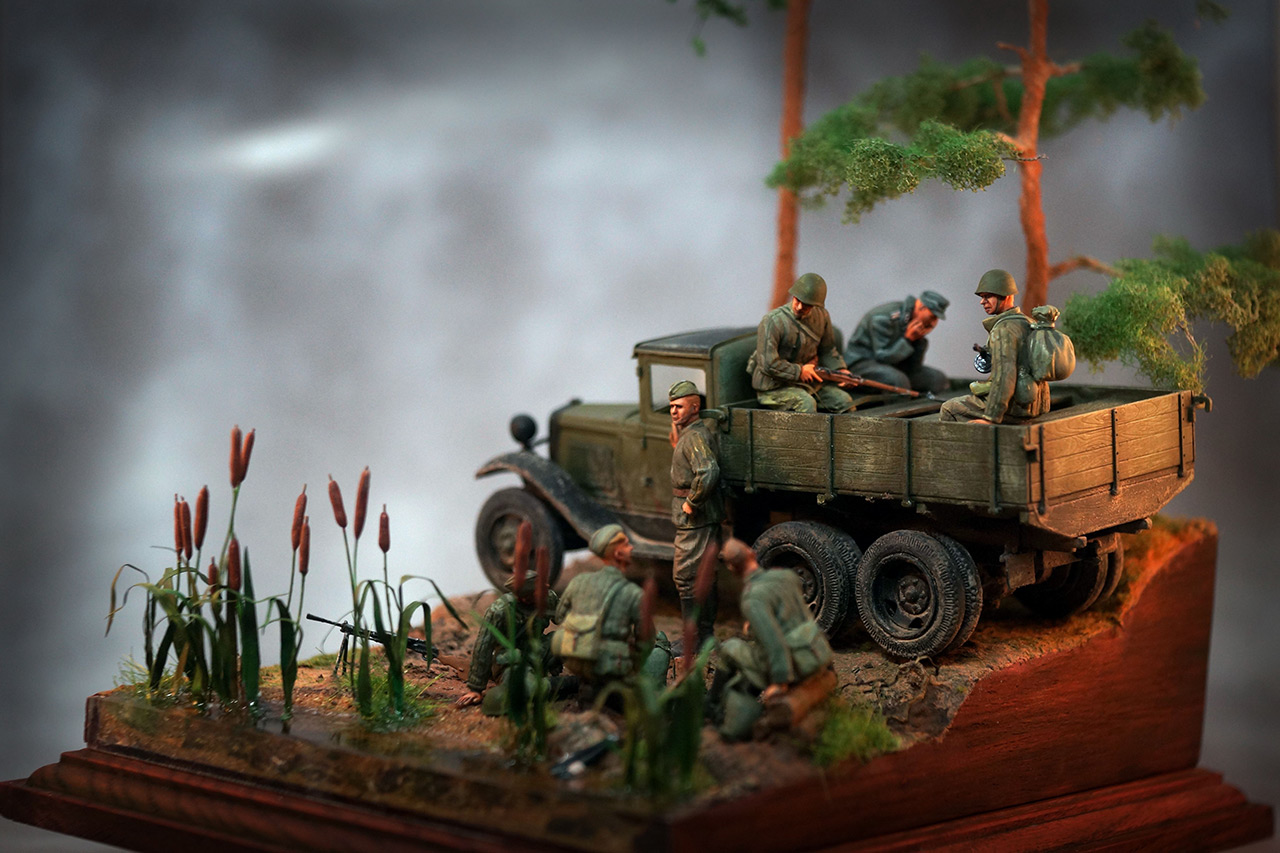 Dioramas and Vignettes: Morning in pine forest, photo #7