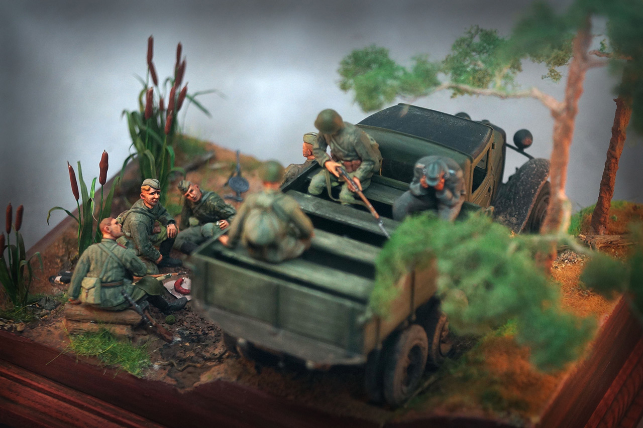 Dioramas and Vignettes: Morning in pine forest, photo #9