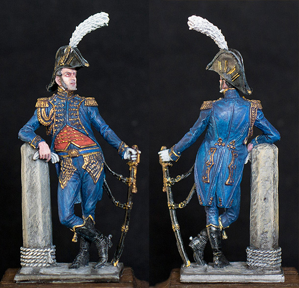 Фигурки: Офицер батальона моряков Императорской Гвардии, Франция, 1807-11