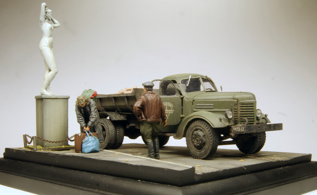 Диорамы и виньетки: ЗИС-ММЗ-585. Попутчица, фото #2