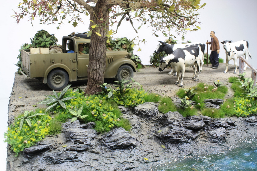 Dioramas and Vignettes: Countryside traffic, photo #1