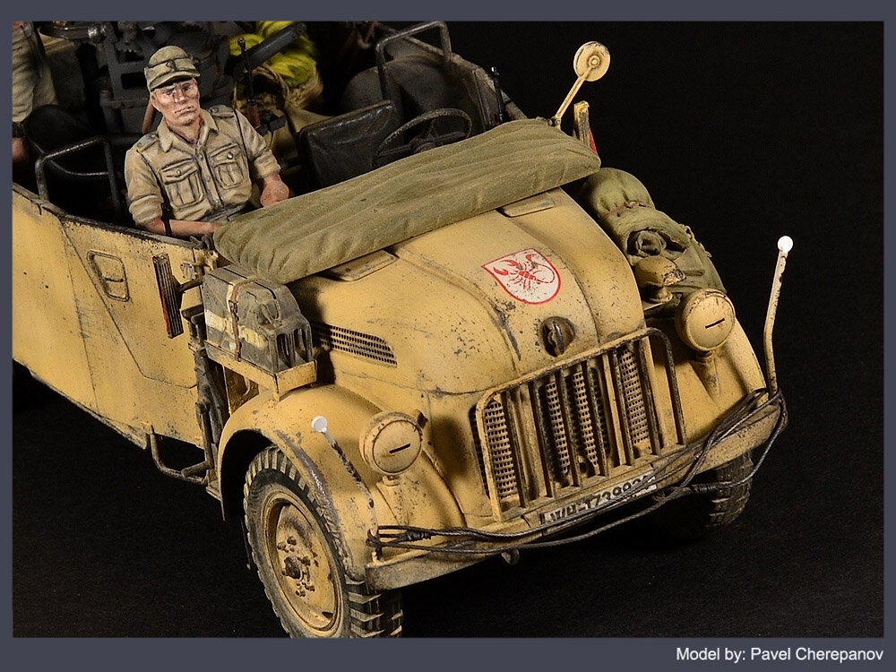 Dioramas and Vignettes: Steyr 1500A with 20mm AA gun, photo #10