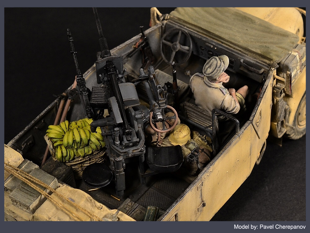 Dioramas and Vignettes: Steyr 1500A with 20mm AA gun, photo #13