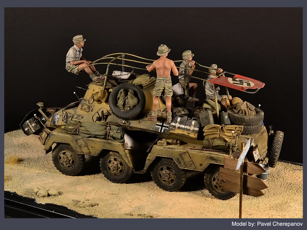 Dioramas and Vignettes: Sd.Kfz. 263 with crew, photo #1
