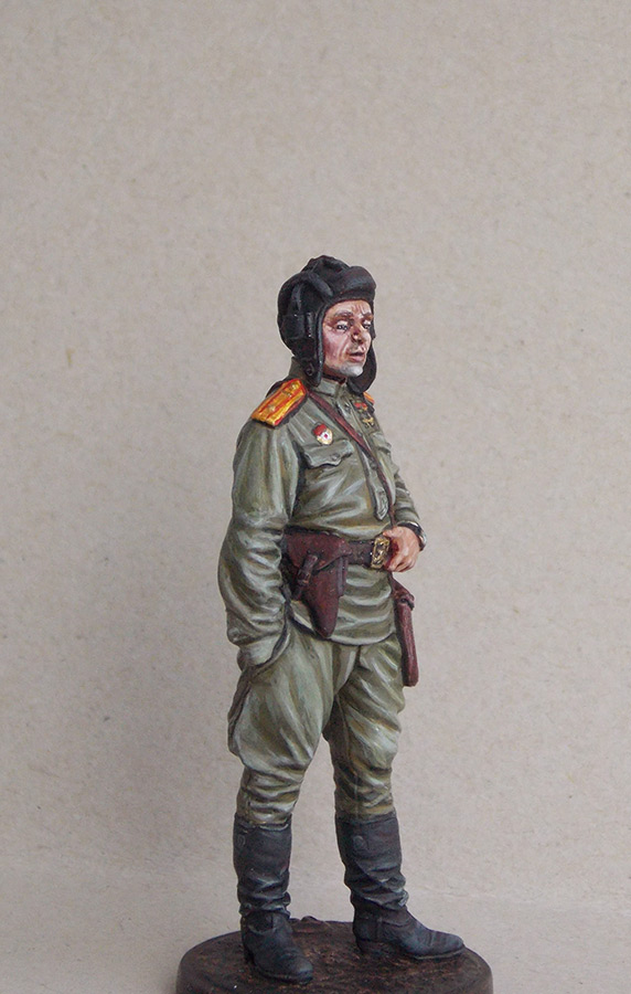 Figures: Guards major, tank batallion commander, 1945, photo #3