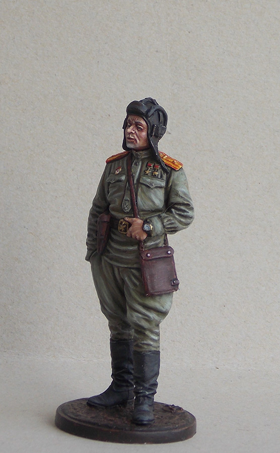 Figures: Guards major, tank batallion commander, 1945, photo #6
