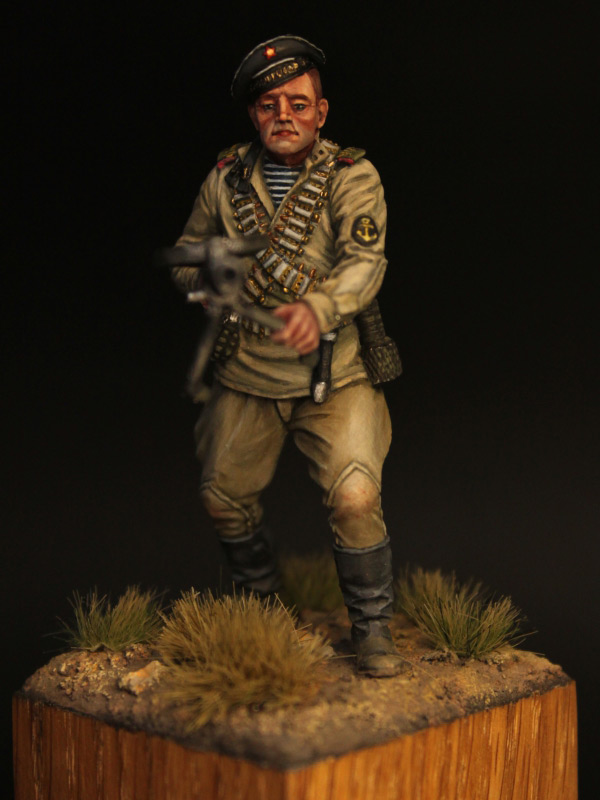 Figures: Machine gunner, Black sea fleet marines, 1943-44, photo #2