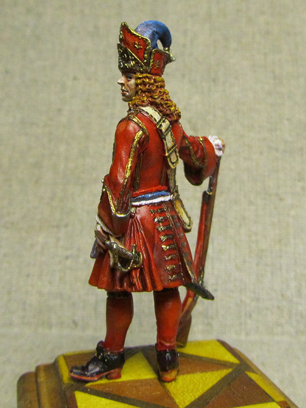 Figures: Senior officer of grenadiers regiments, Russia, 1710, photo #3