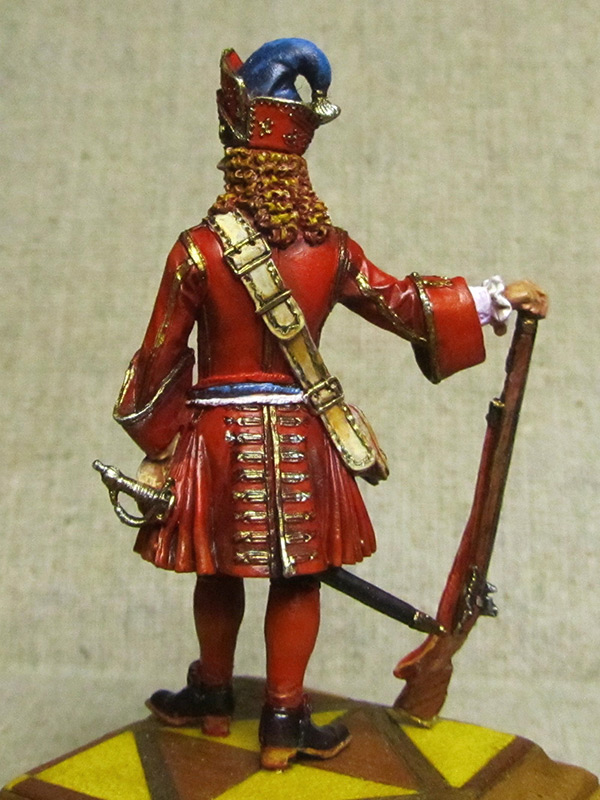 Figures: Senior officer of grenadiers regiments, Russia, 1710, photo #4