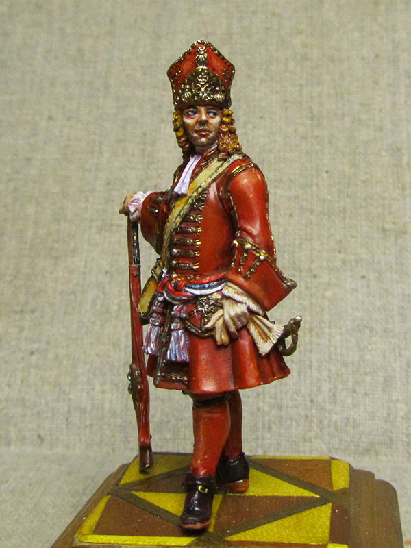 Figures: Senior officer of grenadiers regiments, Russia, 1710, photo #7