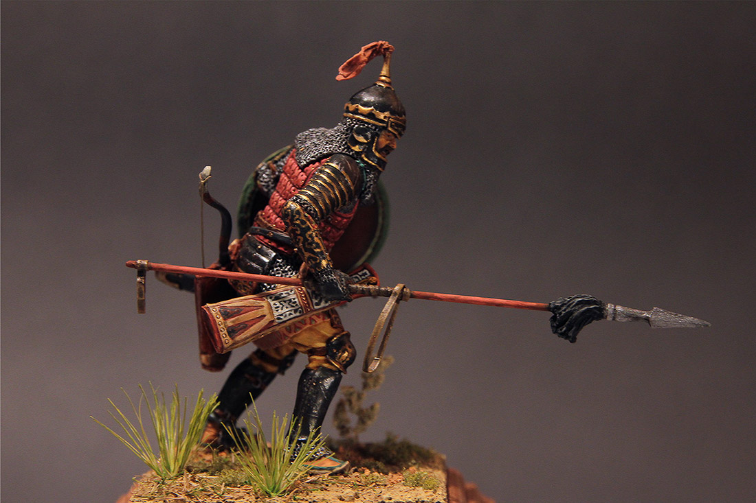 Figures: Noble Golden Horde warrior, XIV cent., photo #9