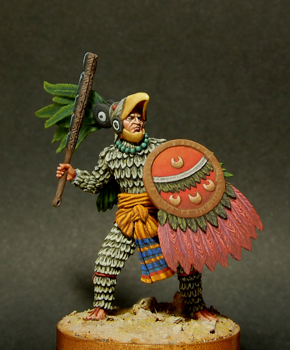 Figures: Aztec, warrior of Eagle order, photo #1