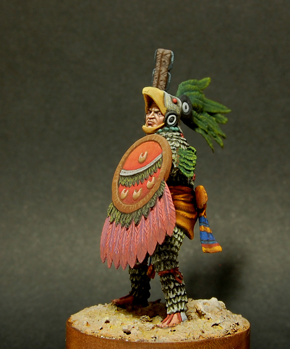 Figures: Aztec, warrior of Eagle order, photo #3