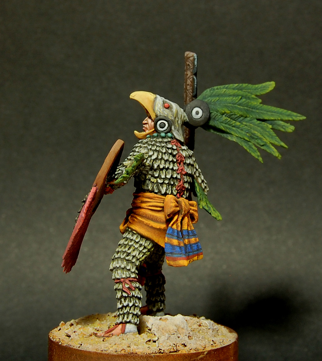 Figures: Aztec, warrior of Eagle order, photo #4