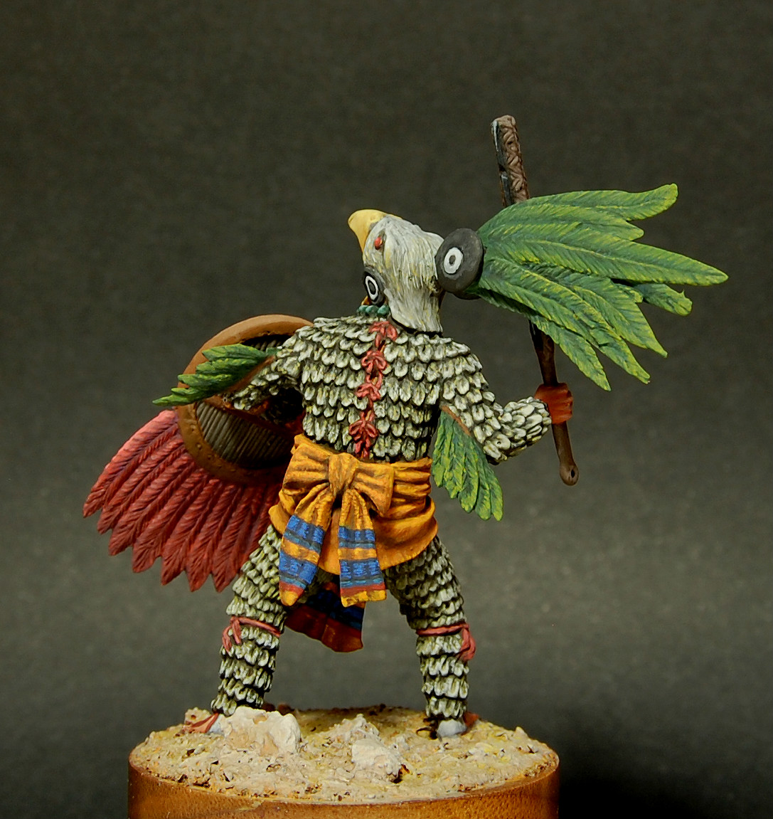 Figures: Aztec, warrior of Eagle order, photo #5