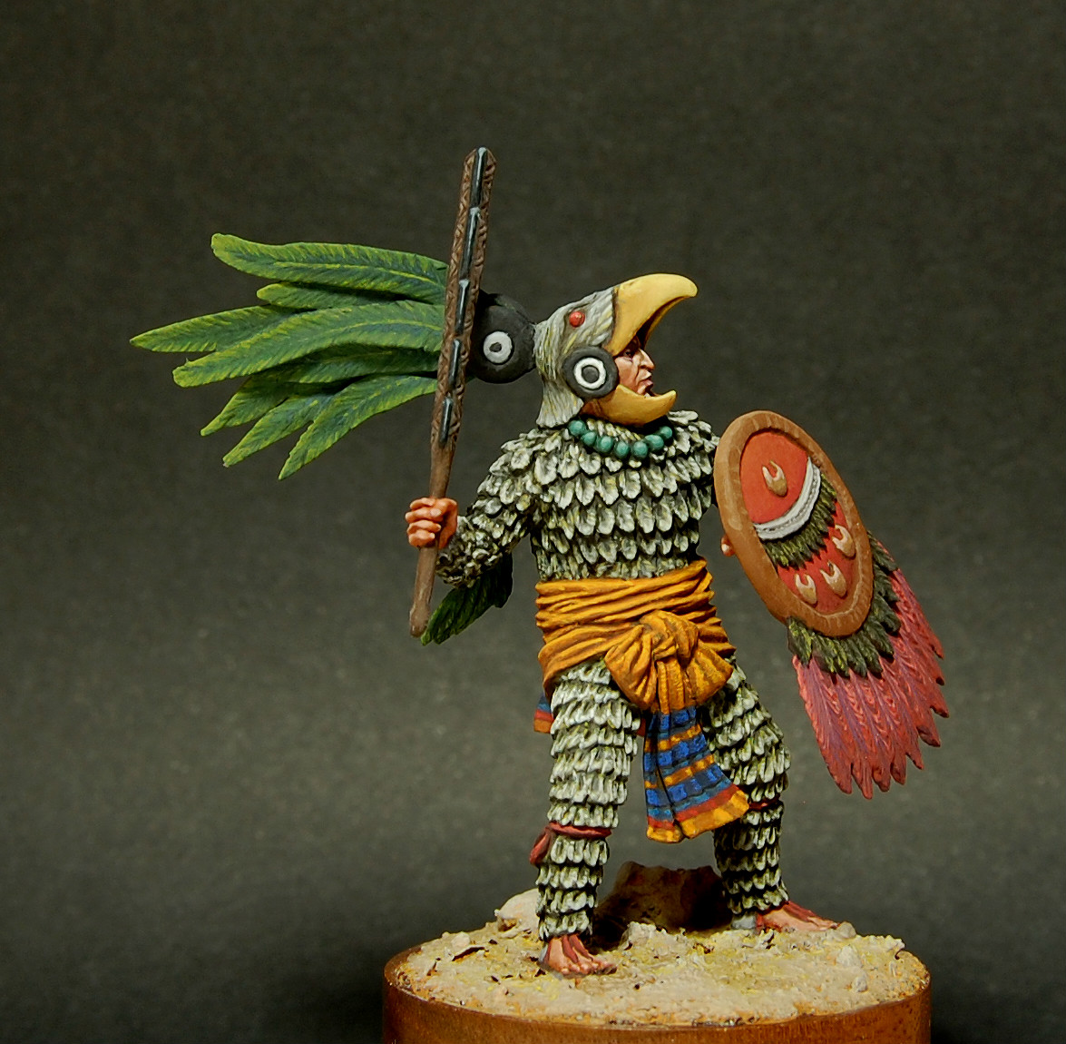 Figures: Aztec, warrior of Eagle order, photo #6