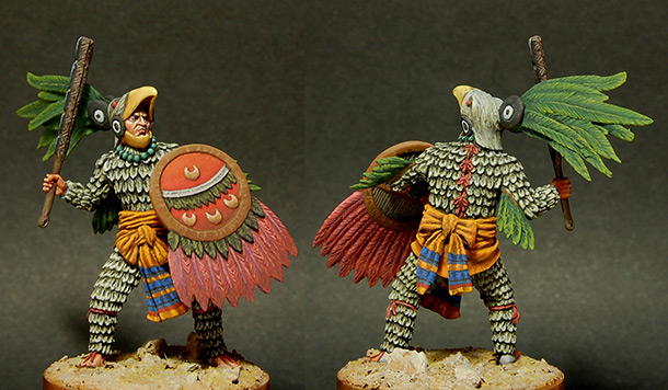 Figures: Aztec, warrior of Eagle order