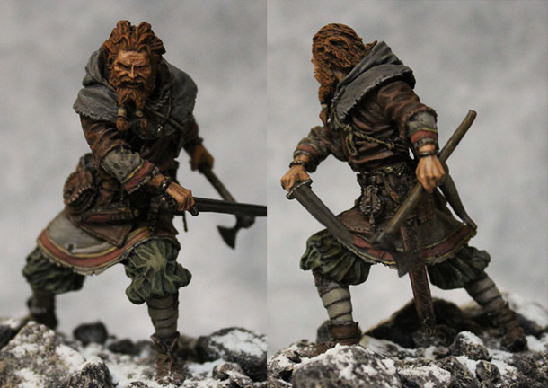 Figures: Scandinavian warrior, IX-X cent.