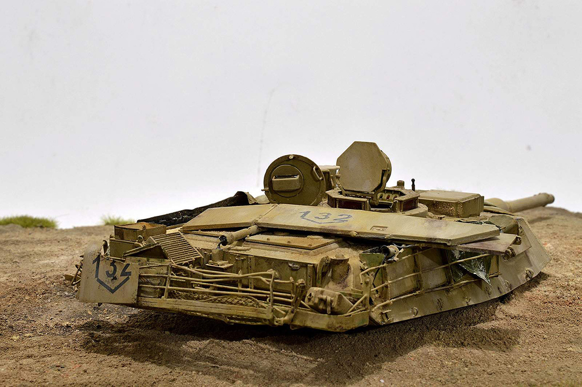 Диорамы и виньетки:  М1А2 Abrams. Башню снесло, фото #15