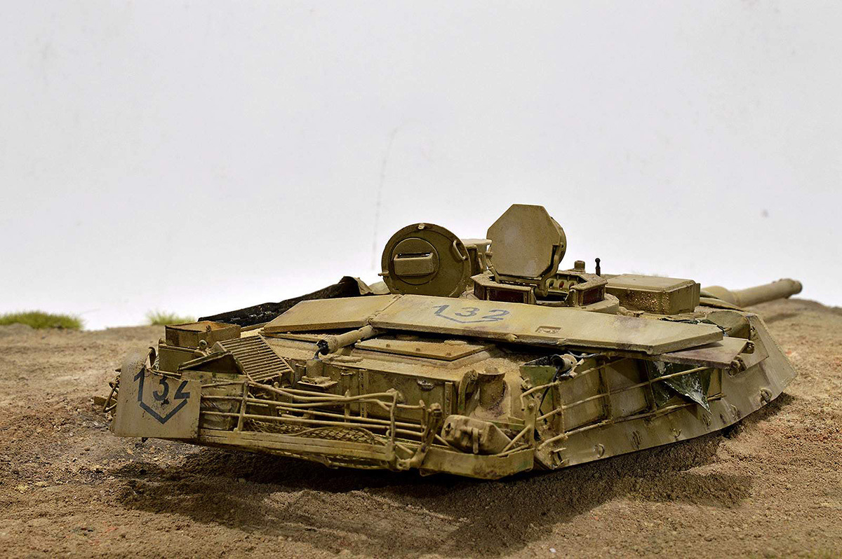 Диорамы и виньетки:  М1А2 Abrams. Башню снесло, фото #15