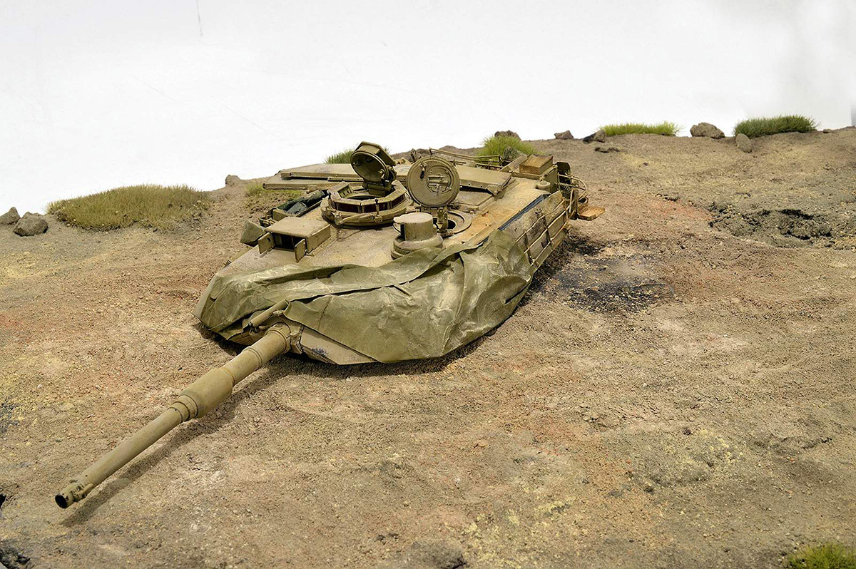 Диорамы и виньетки:  М1А2 Abrams. Башню снесло, фото #22
