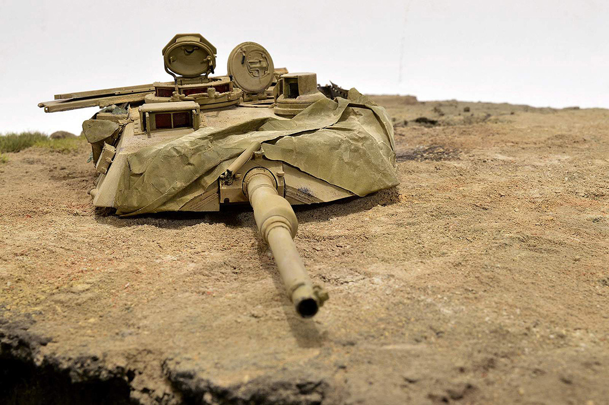 Диорамы и виньетки:  М1А2 Abrams. Башню снесло, фото #23