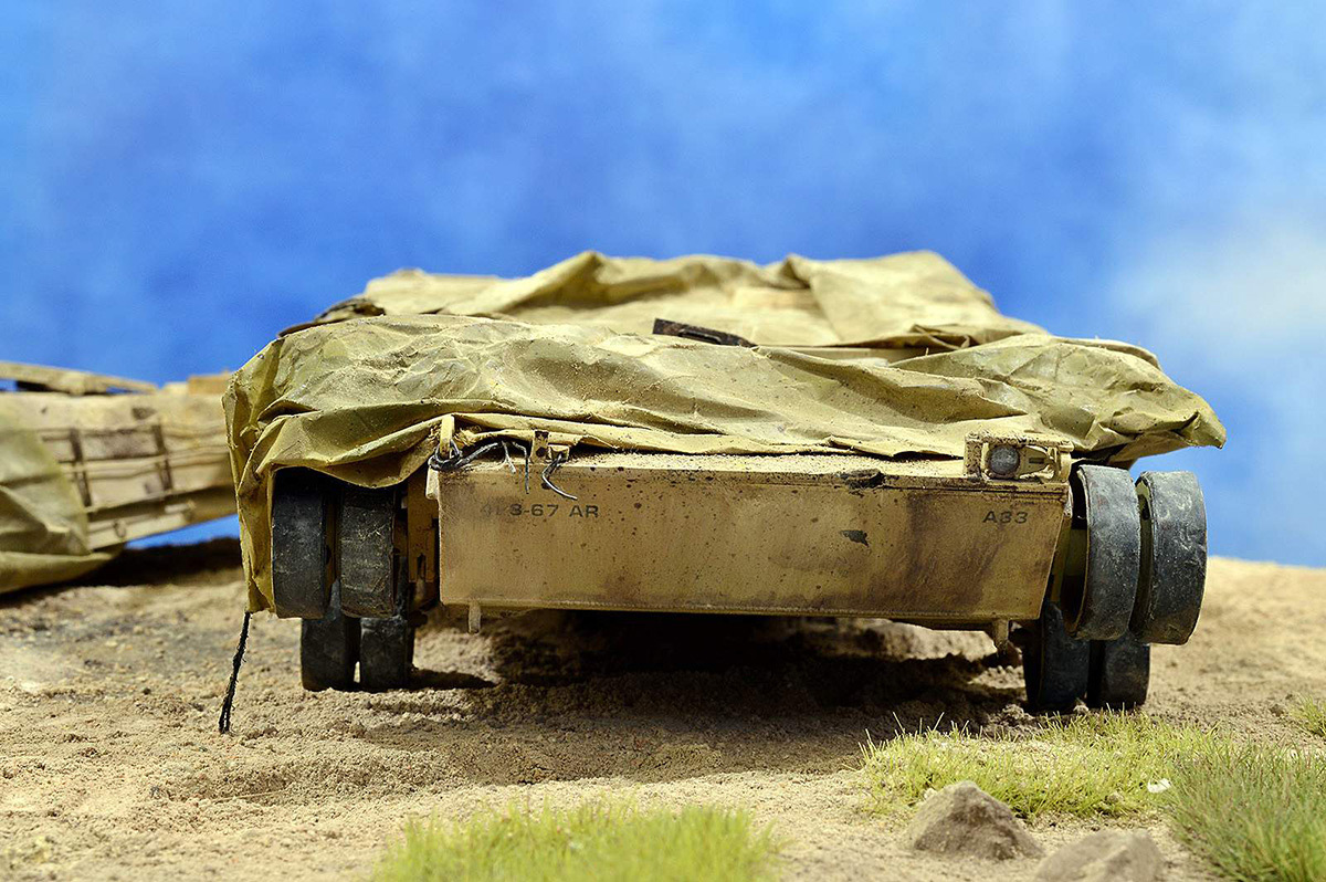 Диорамы и виньетки:  М1А2 Abrams. Башню снесло, фото #9