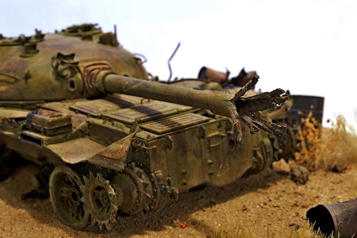 Dioramas and Vignettes: Abandoned T-62, photo #13