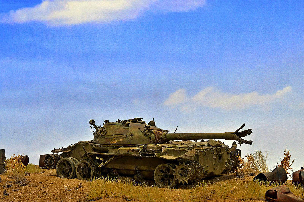 Dioramas and Vignettes: Abandoned T-62, photo #2