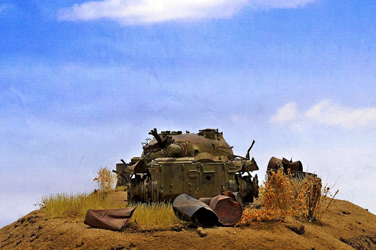 Dioramas and Vignettes: Abandoned T-62, photo #8