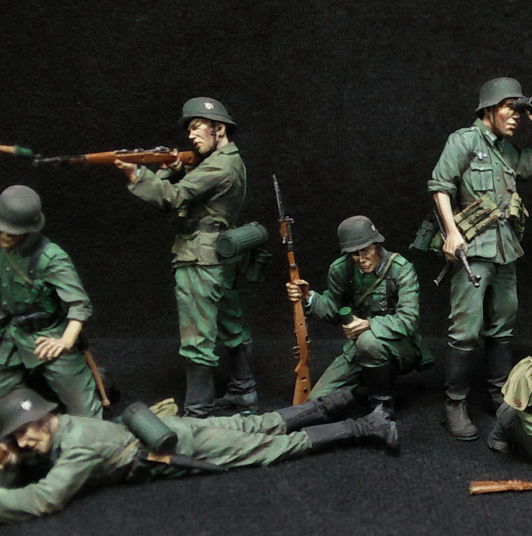 Figures: German Infantry in action, photo #3