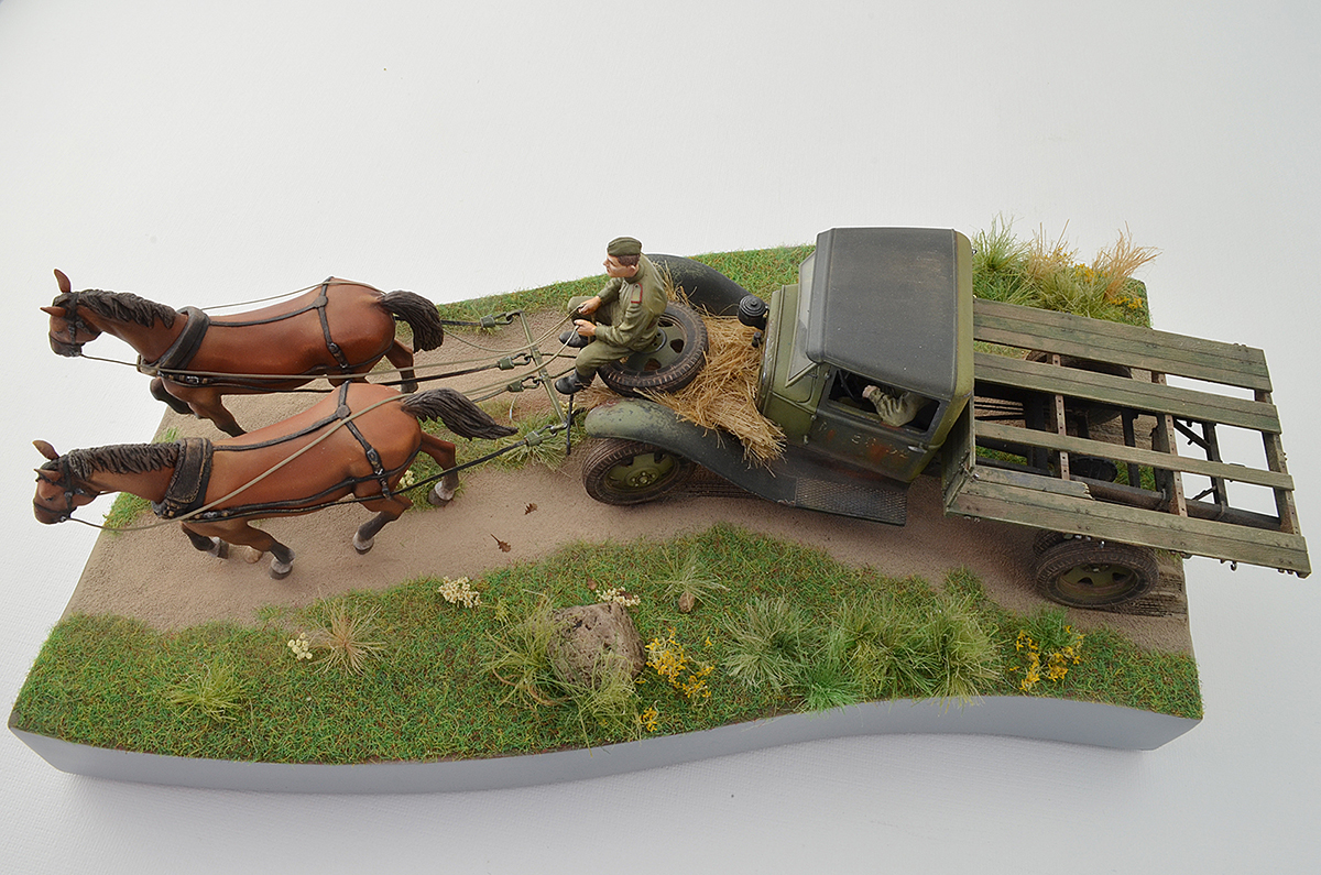 Dioramas and Vignettes: GAZ-AA: two horse powers, photo #18